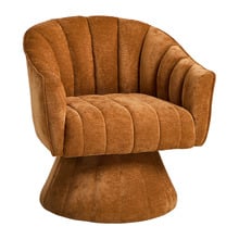 Leonor Upholstered Swivel Armchair